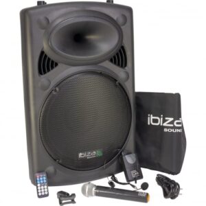 Altavoz Portátil Ibiza Port15VHF-BT