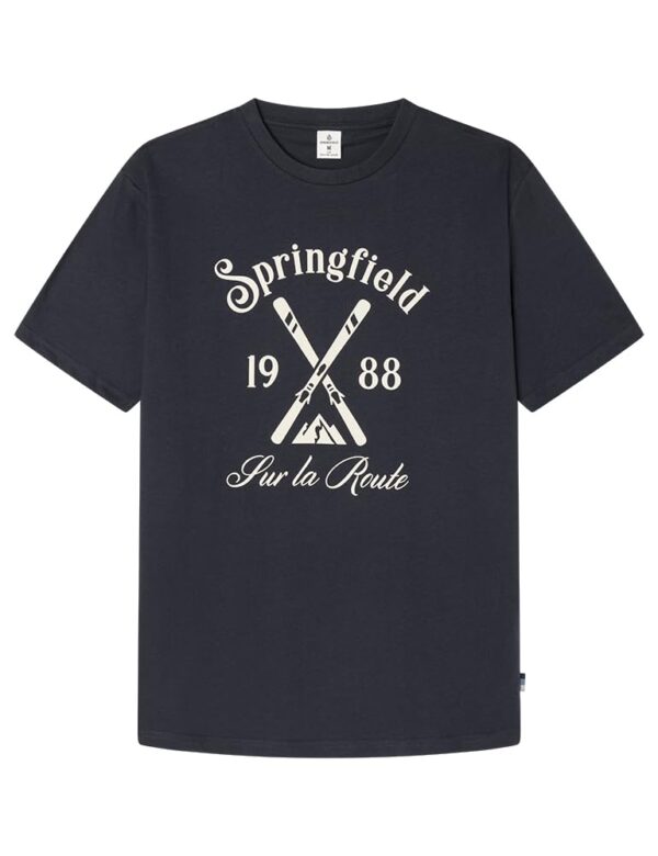 ¡Chollo! Camiseta Gráfica Ski Hombre Springfield