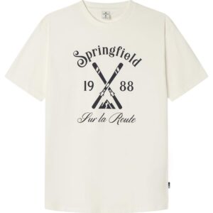 ¡Chollo! Camiseta Gráfica Ski Hombre Springfield