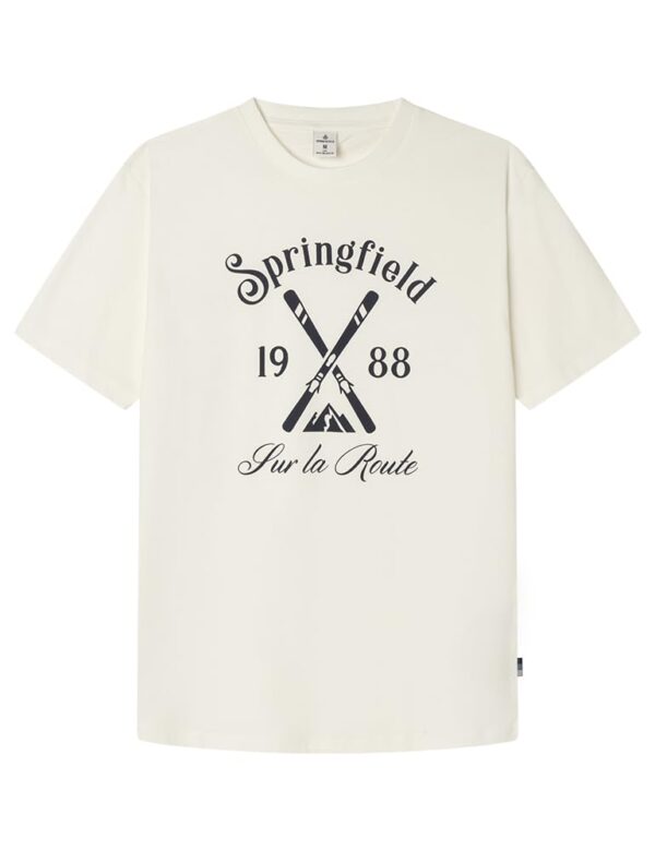 ¡Chollo! Camiseta Gráfica Ski Hombre Springfield