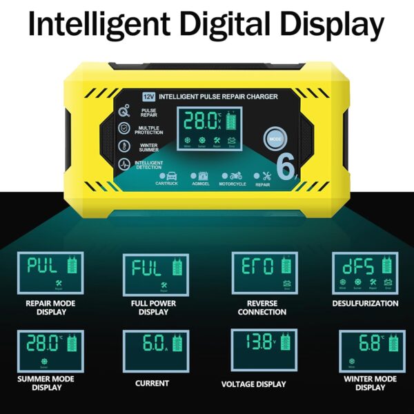 ¡Chollo! Cargador de batería 6A/12V con LCD
