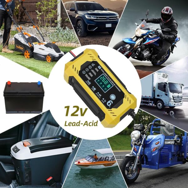 ¡Chollo! Cargador de batería 6A/12V con LCD