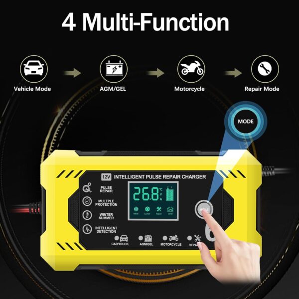¡Chollo! Cargador de batería 6A/12V con LCD