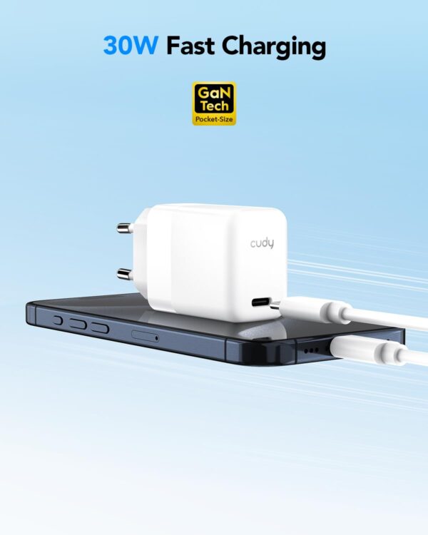 ¡Chollo! Cargador USB C GAN 30W Rápido PD/QC
