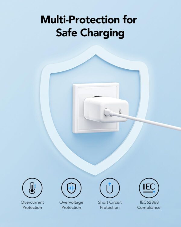 ¡Chollo! Cargador USB C GAN 30W Rápido PD/QC