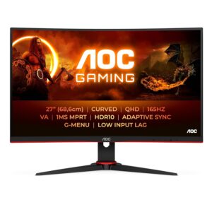 ¡Chollo! Monitor curvo AOC Gaming 27" QHD 165Hz