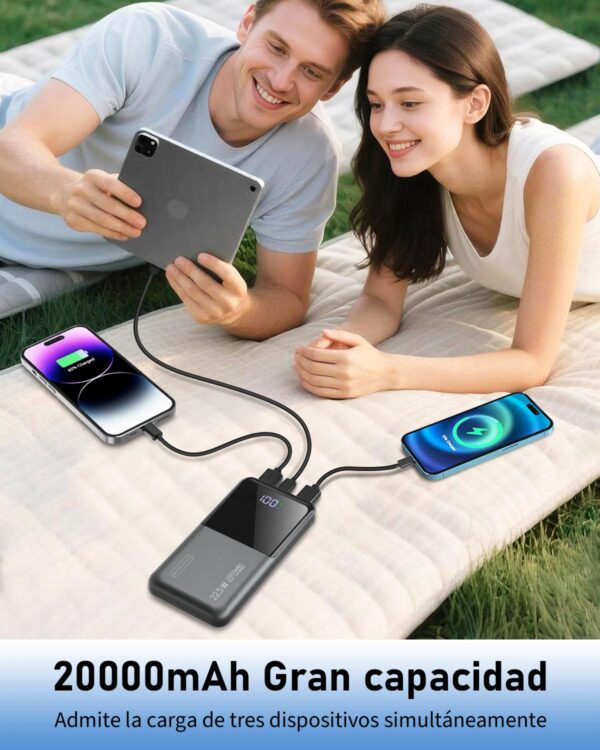 ¡Chollo! Power Bank 20000mAh Carga Rápida PD3.0