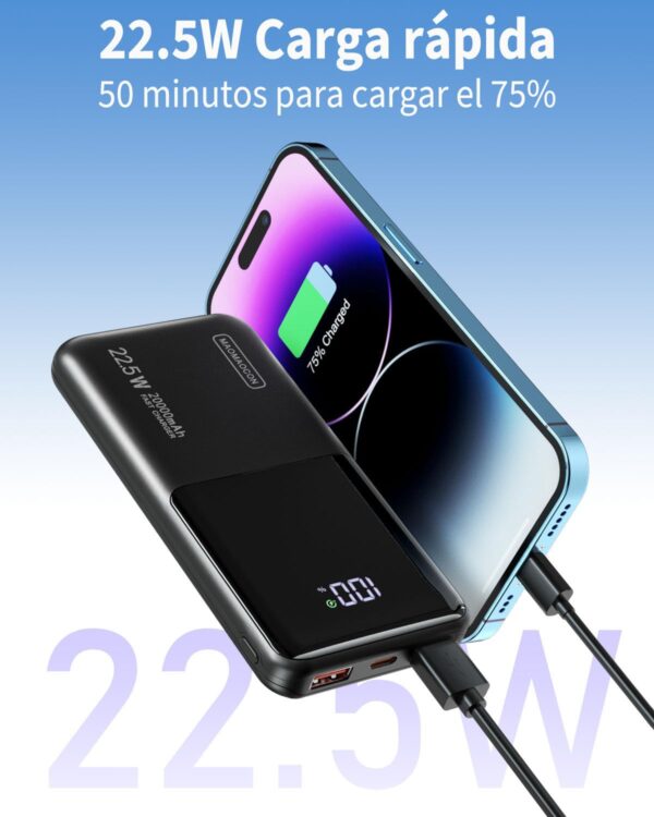 ¡Chollo! Power Bank 20000mAh Carga Rápida PD3.0