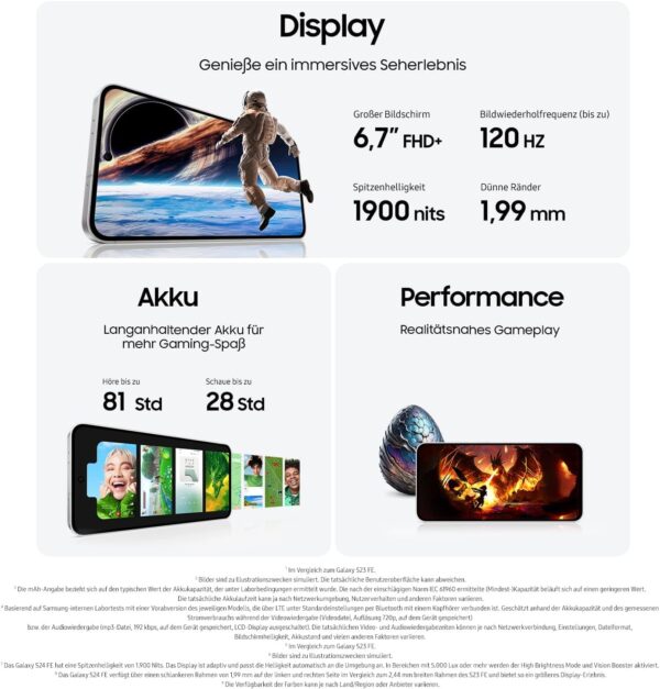 ¡Chollo! Samsung Galaxy S24 FE 256 GB Grafito