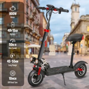 ¡Chollo! Scooter eléctrico 800W 50 km/h plegable