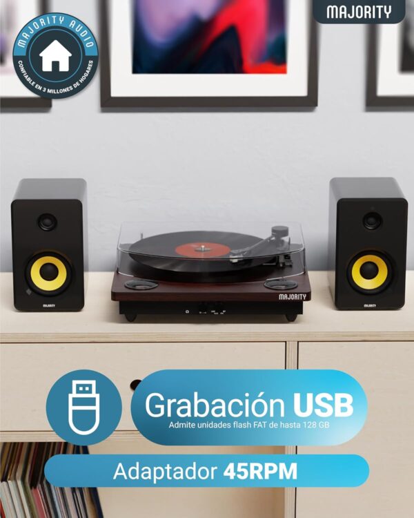 ¡Chollo! Tocadiscos Bluetooth con Grabación USB