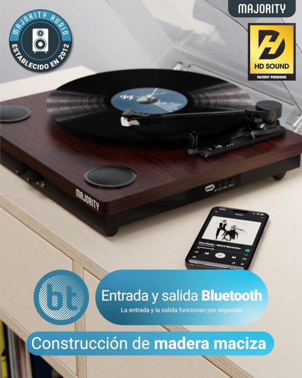 ¡Chollo! Tocadiscos Bluetooth con Grabación USB