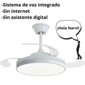 ¡Chollo! Ventilador de techo Narvi con luz LED