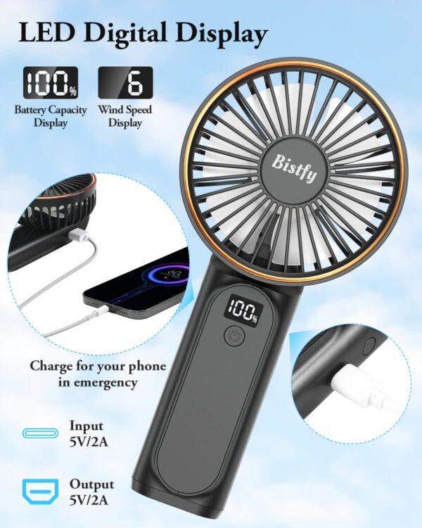 ¡Chollo! Ventilador Portátil Bistfy 5200mAh 6 Velocidades