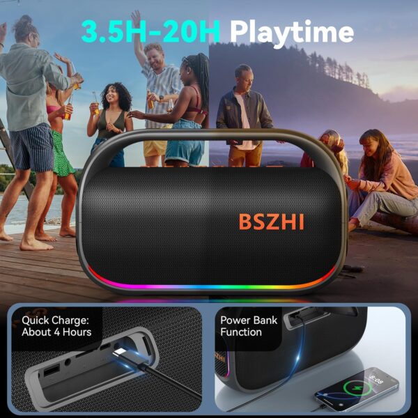 ¡Descuento! Altavoz Bluetooth Portátil 80W IPX6