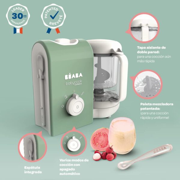 ¡Descuento! BEABA Babycook Express 4 en 1 Verde