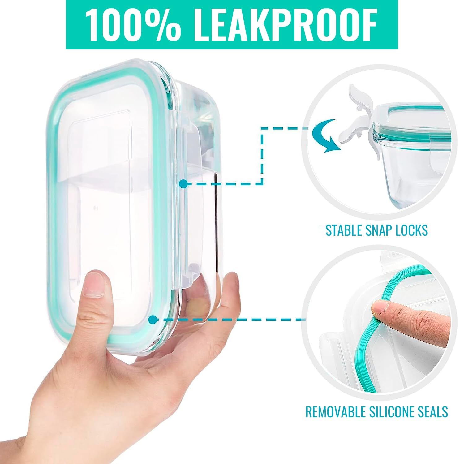 ¡Descuento! edihome, Contenedores de Vidrio, 8 Piezas