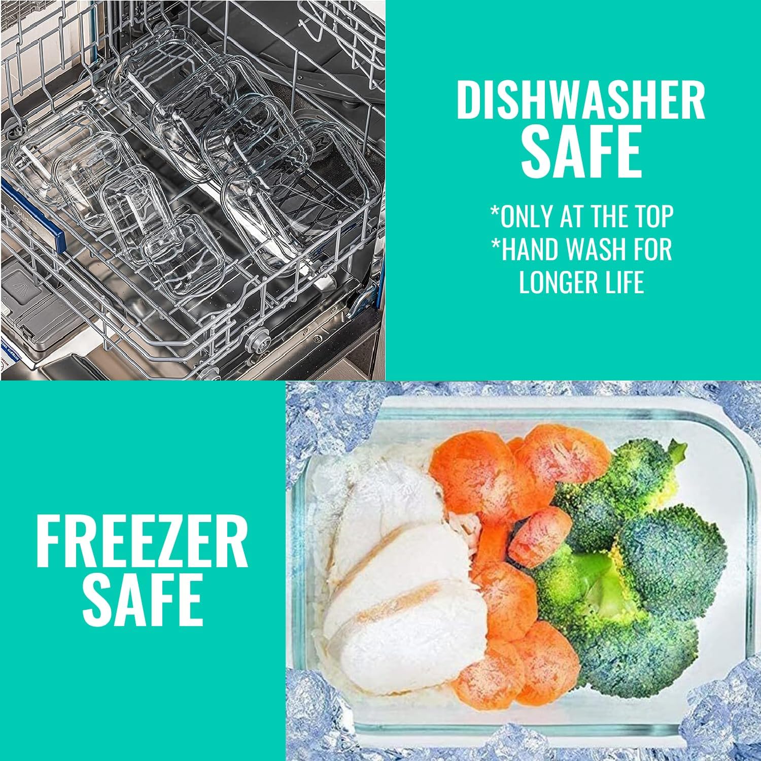 ¡Descuento! edihome, Contenedores de Vidrio, 8 Piezas