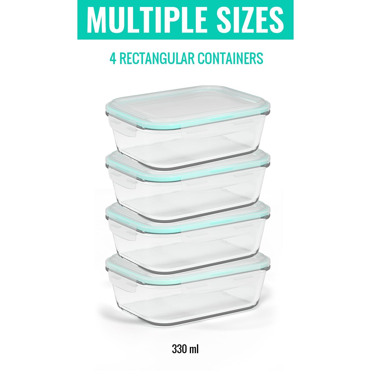 ¡Descuento! edihome, Contenedores de Vidrio, 8 Piezas