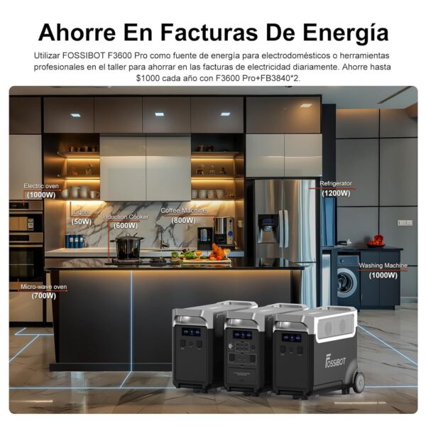 ¡Descuento! Estación de energía portátil FOSSiBOT F3600 420W