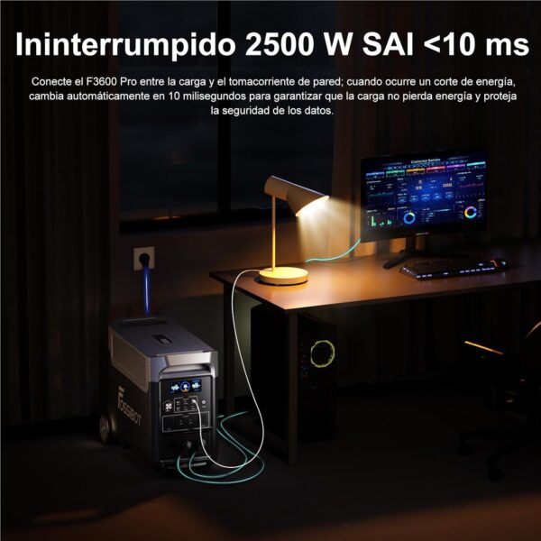 ¡Descuento! Estación de energía portátil FOSSiBOT F3600 420W