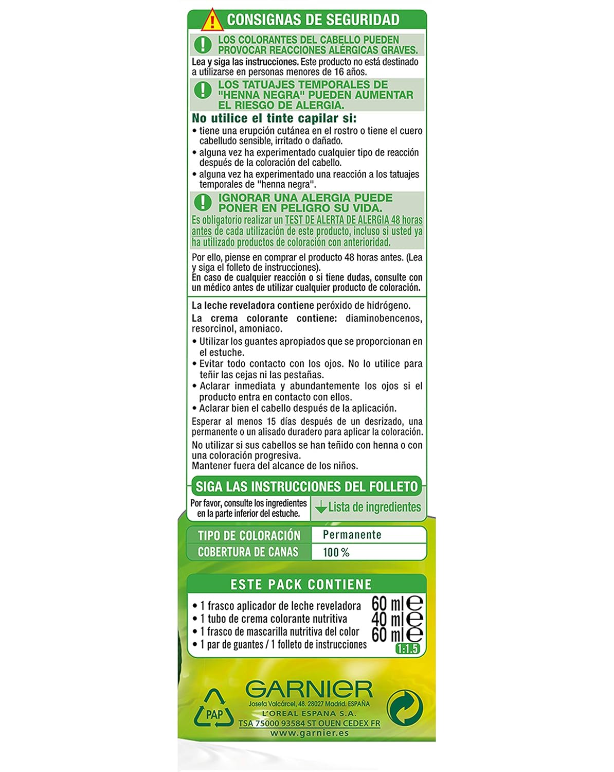¡Descuento! Garnier Nutrisse Tinte Castaño Claro - 2 Pack
