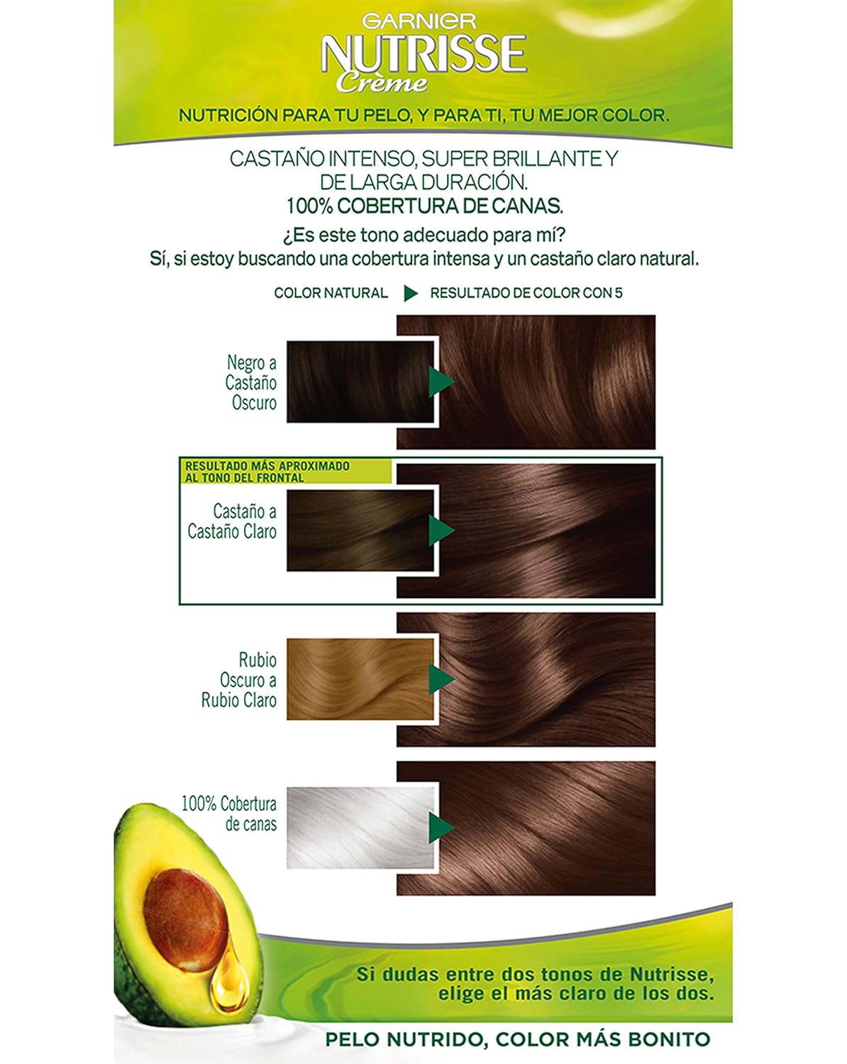 ¡Descuento! Garnier Nutrisse Tinte Castaño Claro - 2 Pack