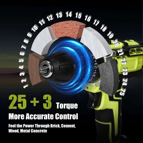 ¡Descuento! Taladro de impacto inalámbrico 28V