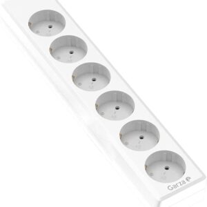 Garza Power - Regleta 6 enchufes Blanca