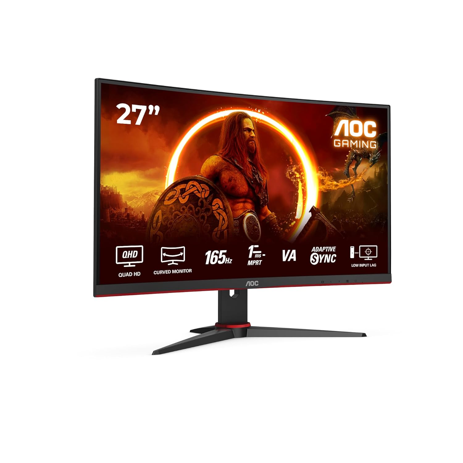 Monitor curvo AOC Gaming 27" QHD 165Hz