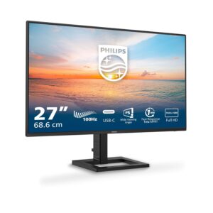 Monitor Philips 27" FHD, Altura Regulable, USB-C