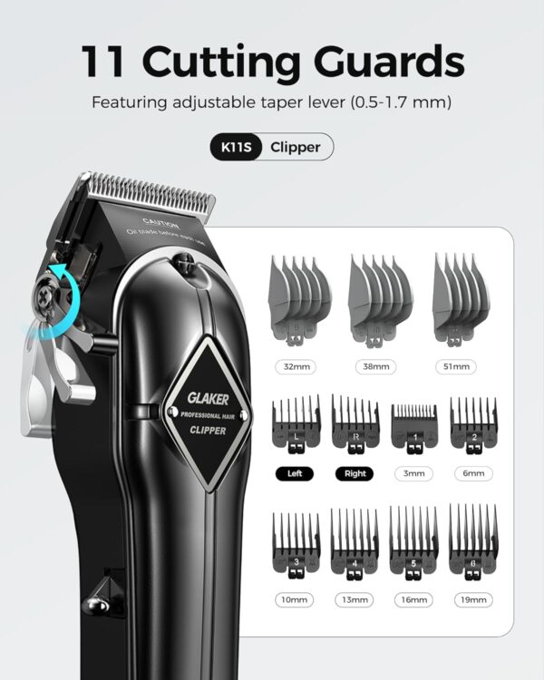 ¡Oferta! GLAKER Cortadora de Pelo Profesional Inalámbrica