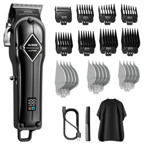 ¡Oferta! GLAKER Cortadora de Pelo Profesional Inalámbrica