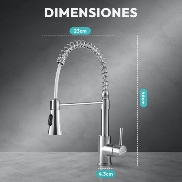 ¡Oferta! Grifo de Cocina Extraíble Profesional Inoxidable