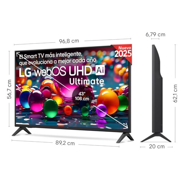 ¡Oferta! LG 43" UHD 4K TV con WebOS