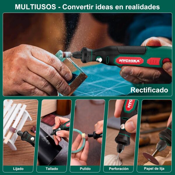 ¡Oferta! Mini Amoladora Eléctrica HYCHIKA con Accesorios
