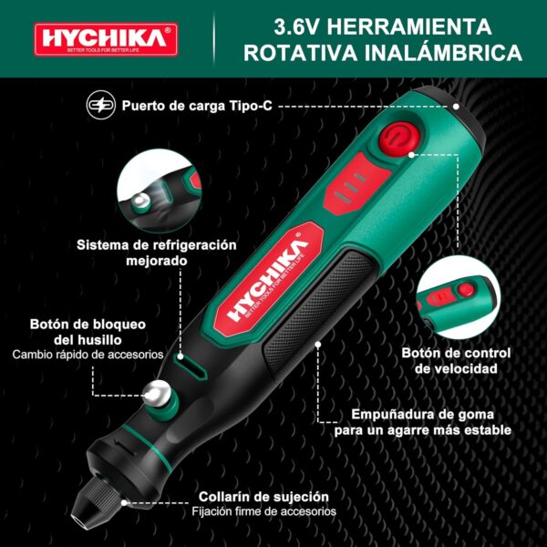¡Oferta! Mini Amoladora Eléctrica HYCHIKA con Accesorios