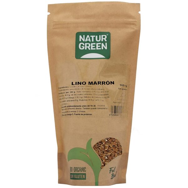 ¡Oferta! NaturGreen - Semillas de Lino Orgánicas 500g