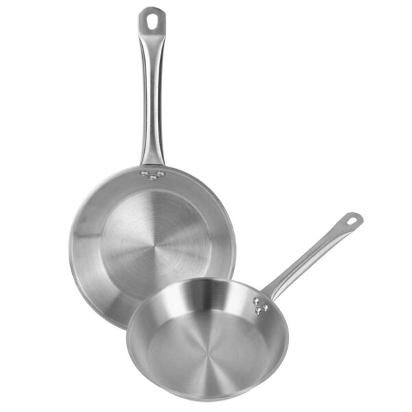 ¡Oferta! Set de 3 Sartenes Inoxidable Aptas Inducción