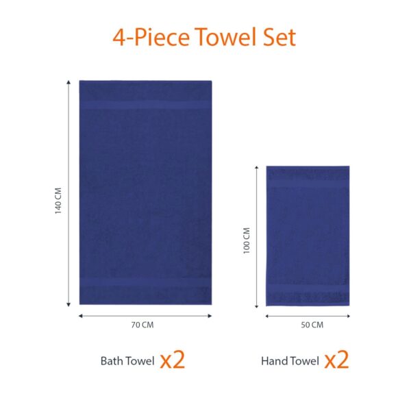 ¡Oferta! Toallas de baño Amazon Basics - 4 piezas