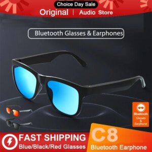 Original C8 Smart Sunglasses con Auriculares Bluetooth