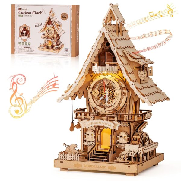 Robotime Reloj de Cuco 3D de Madera