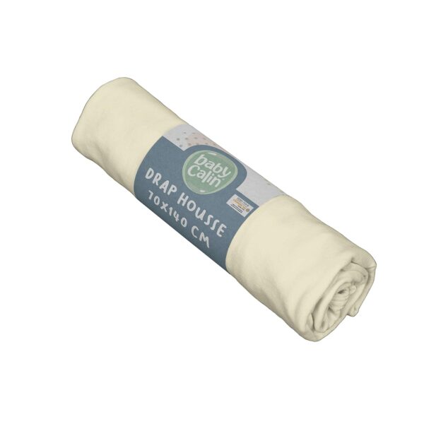 Sábana bajera babyCalin Crudo 70x140