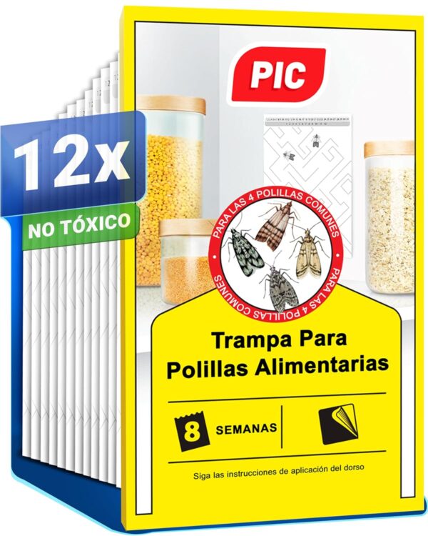 Trampas Adhesivas para Polillas de Alimentos