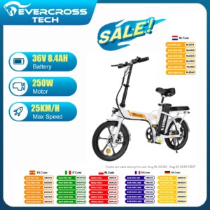 Vélo Eléctrico Plegable EVERCROSS EK5 250W