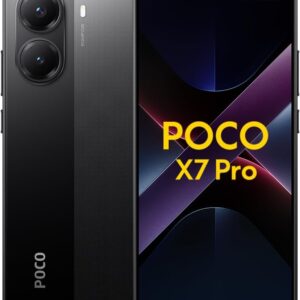 XIAOMI POCO X7 Pro - Smartphone de 8+256GB, Pantalla CrystalRes 1.5K 120Hz AMOLED, MediaTek Dimensity 8400-Ultra, Cámara de 50 MP, 90W HyperCharge, Cargador no Incluido, Negro...