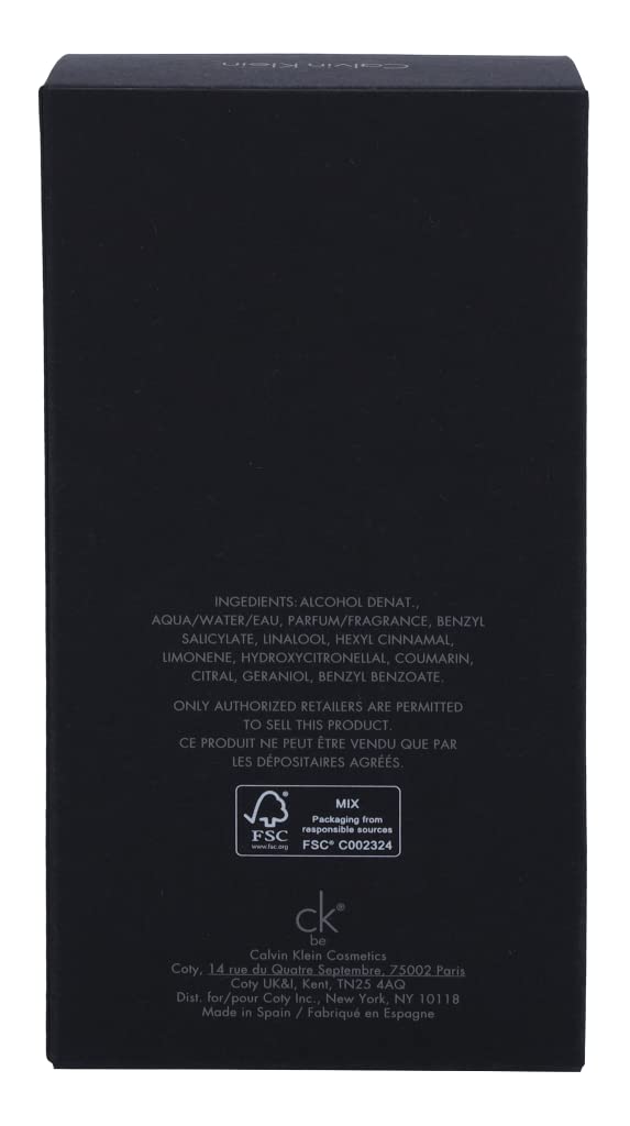 ¡Chollo! CALVIN KLEIN CK Be Eau de Toilette unisex