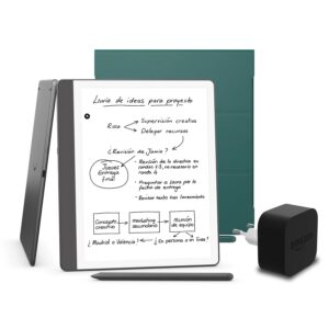 Kindle Scribe 2024 con funda y adaptador